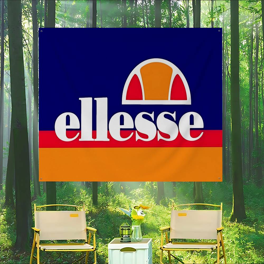 Commercial Printing Companies - Bandiera Pubblicitaria Commerciale con Logo E-Ellesse,