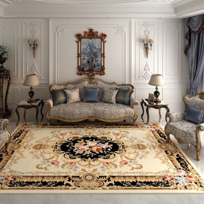Commercial Fabric Printing - Tappeti persiani europei con stampa floreale