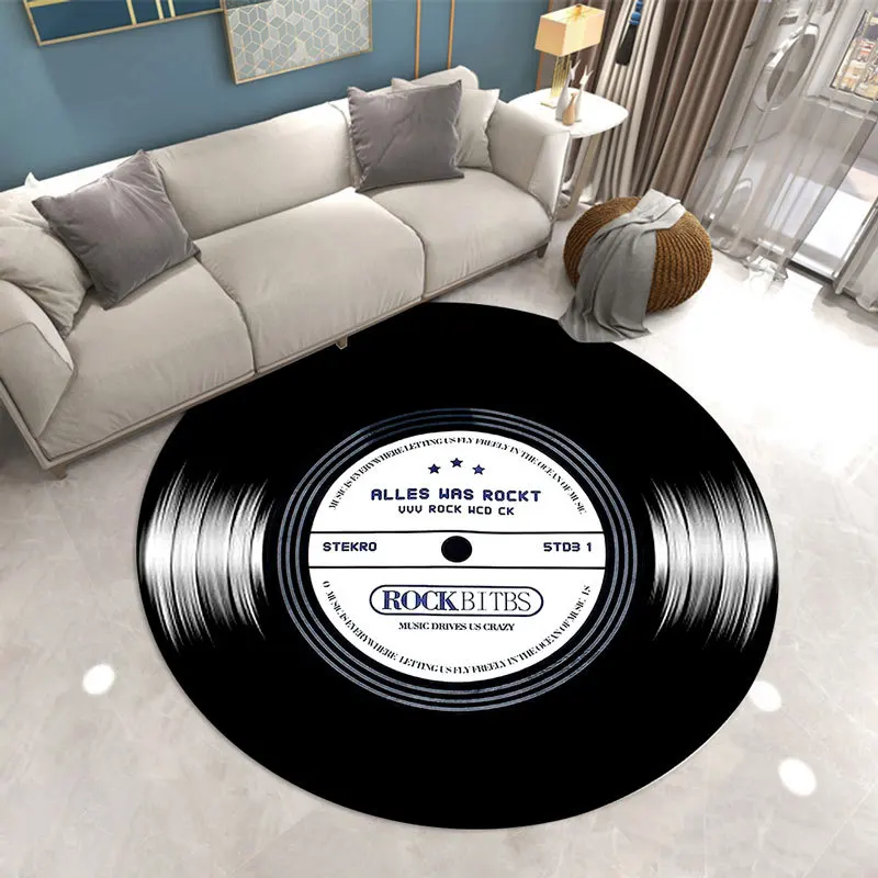 Commercial Vinyl Printing Machine - Tappeti per note musicali rotondi morbidi