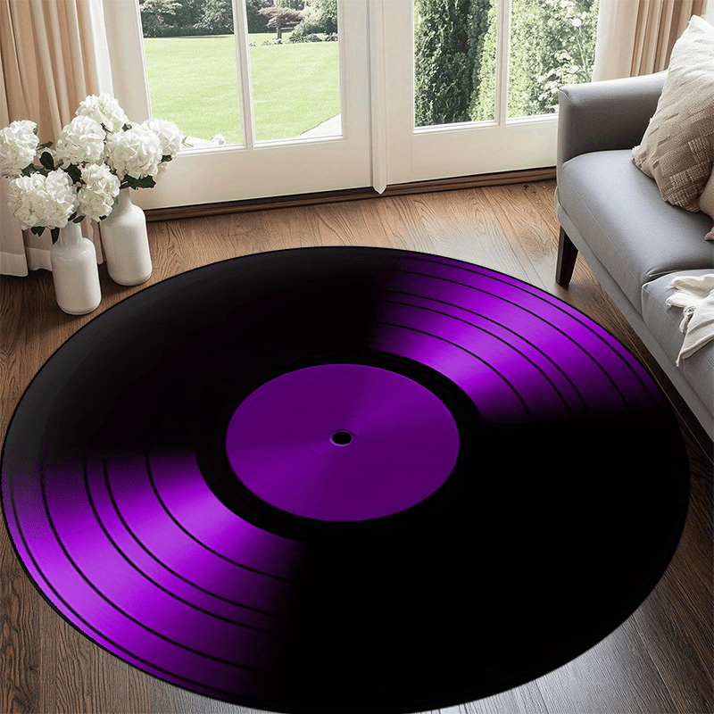 Commercial Vinyl Printing Machine - Tappeto Rotondo in Vinile con Gradiente