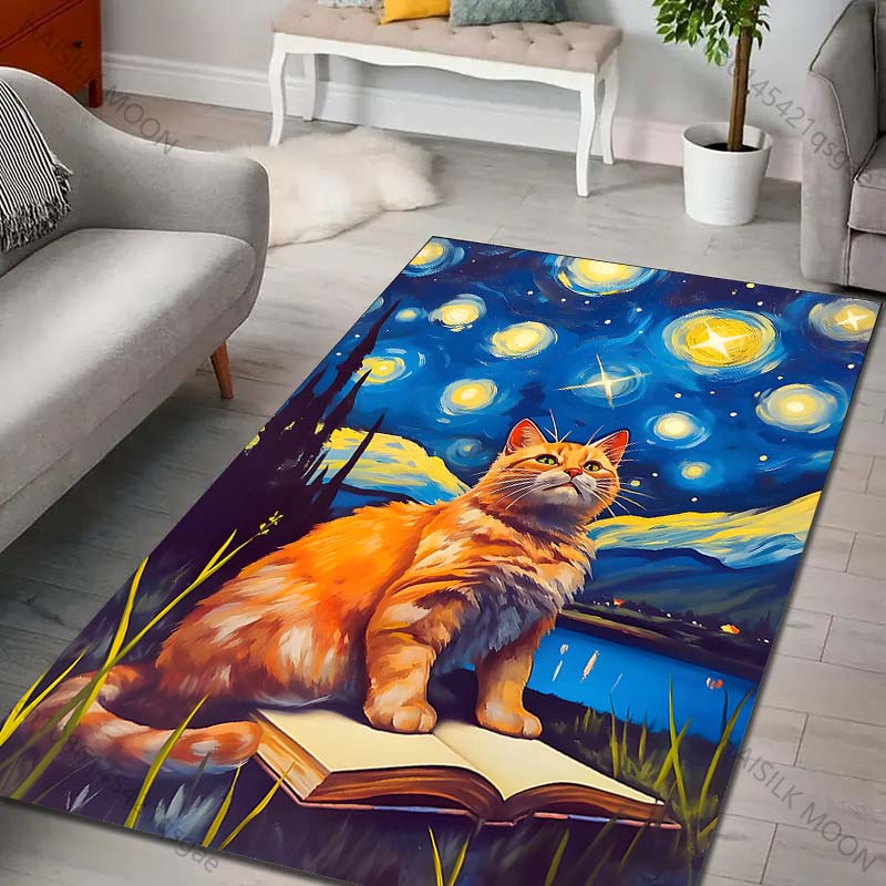 Tappeto con stampa di un gatto - Commercial Book Printing Machines recensione e prezzo