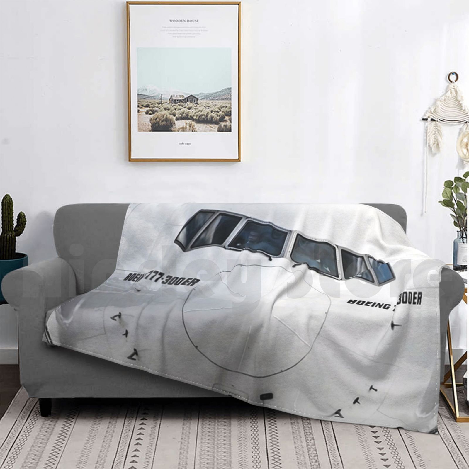Boeing 777 Coperta con vista a - Commercial Fabric Printing recensione e prezzo